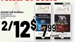 Metro Lindt Excellence chocolate offer