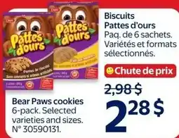 Walmart Bear Paws cookies offer