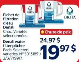 Walmart Brita denali water filter pitcher offer