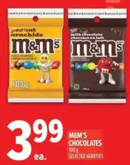 Metro M&M'S CHOCOLATES offer