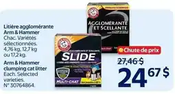 Walmart Arm & Hammer litter agglomérante offer