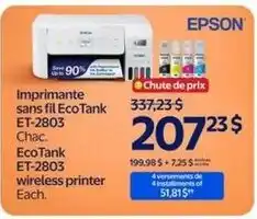 Walmart Epson wireless printer offer