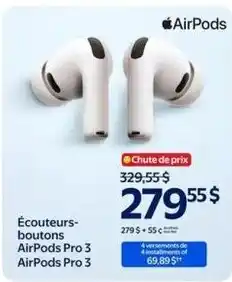 Walmart Apple AirPods Pro 3 offer