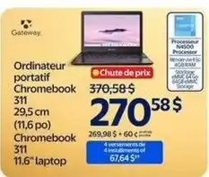 Walmart Gateway ordinateur portable Chromebook 311 offer