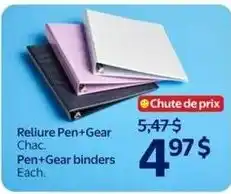 Walmart Reliure Pen+Gear binders offer