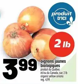 Metro oignons jaunes biologiques offer