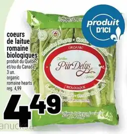 Metro Pur Dalys coeurs de laitue romaine biologiques offer