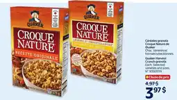 Walmart Quaker croque nature crunch granola offer