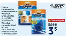 Walmart Bic wite-out offer