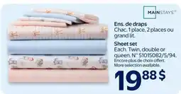 Walmart Mainstays sheet set offer