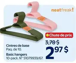 Walmart neatfreak! basic hangers offer