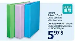 Walmart Pen Gear Durable View 1.5" binder offer