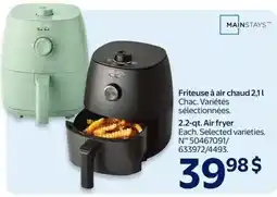 Walmart Mainstays air fryer offer