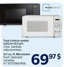 Walmart Mainstays microwave offer