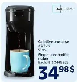 Walmart Mainstays single-serve coffee maker offer