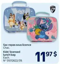 Walmart Chac kids licensed lunch bag offer