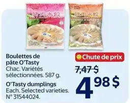 Walmart O'Tasty dumplings offer