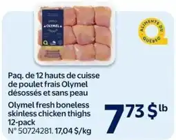 Walmart Olymelm fresh boneless skinless chicken thighs offer