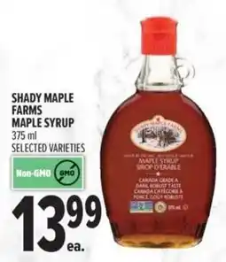 Metro Shady maple farms maple syrup offer