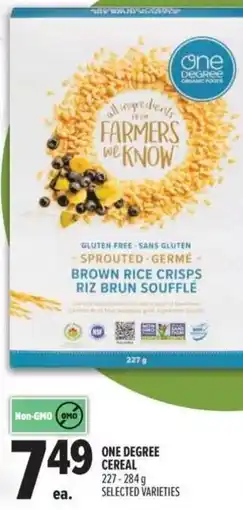 Metro One Degree cereal offer