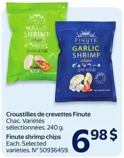 Walmart Finute shrimp chips offer