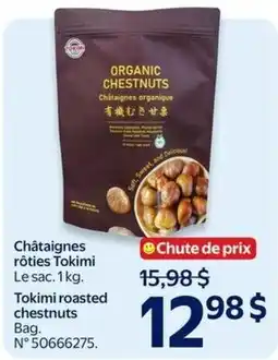 Walmart Tokimi roasted chestnuts offer