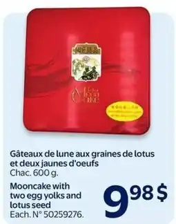 Walmart Mooncake with two egg yolks and lotus seed offer