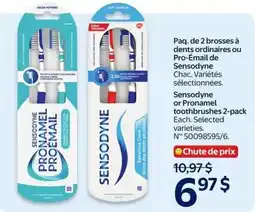 Walmart Sensodyne or Pronamel toothbrushes 2-pack offer