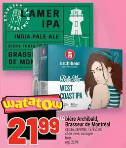 Metro Archibald bière offer