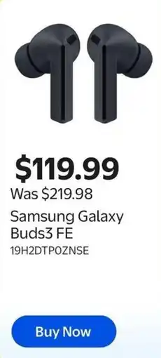 Walmart Samsung Galaxy Buds3 FE offer