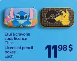 Walmart Licensed pencil boxes offer