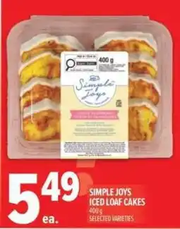 Metro Simple Joys iced loaf cakes offer