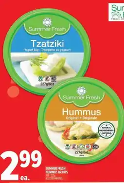 Metro Summer Fresh Hummus or Dips offer