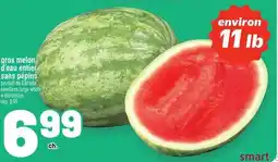 Metro Gros melon d'eau entier sans pépins offer