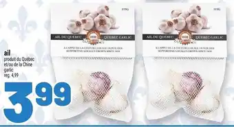 Metro Quebec garlic offer