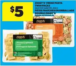 Real Canadian Superstore Ziggy's fresh pasta twin packs offer