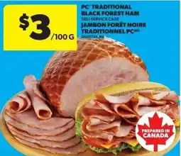 Real Canadian Superstore PC traditional black forest ham offer
