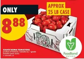 Sauce Roma Tomatoes