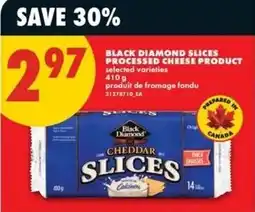 No Frills Black Diamond cheddar slices offer