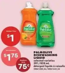No Frills Palmolive dishwashing liquid offer