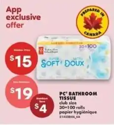 No Frills PC bathroom tissue offer