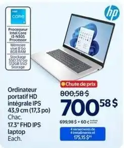 Hp Ordinateur portable HD intégrale IPS