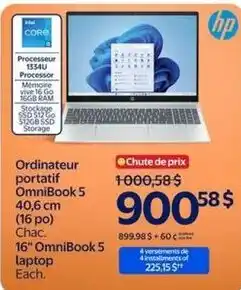 Walmart Hp OmniBook 5 offer