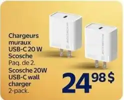 Walmart Scosche USB-C wall charger offer