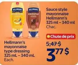 Walmart Hellmann's mayonnaise type dressing offer