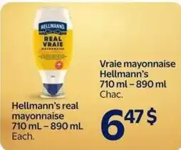 Walmart Hellmann's real mayonnaise offer