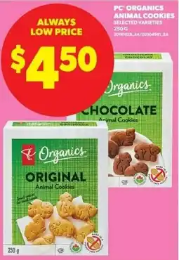 Real Canadian Superstore PC Organics animal cookies offer