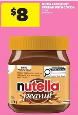 Real Canadian Superstore Nutella peanut spread with cocoa offer