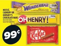 Metro Nestle, Cadbury or Hershey's chocolate bars offer