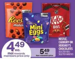 Metro Nestle, Cadbury or Hershey's chocolates offer